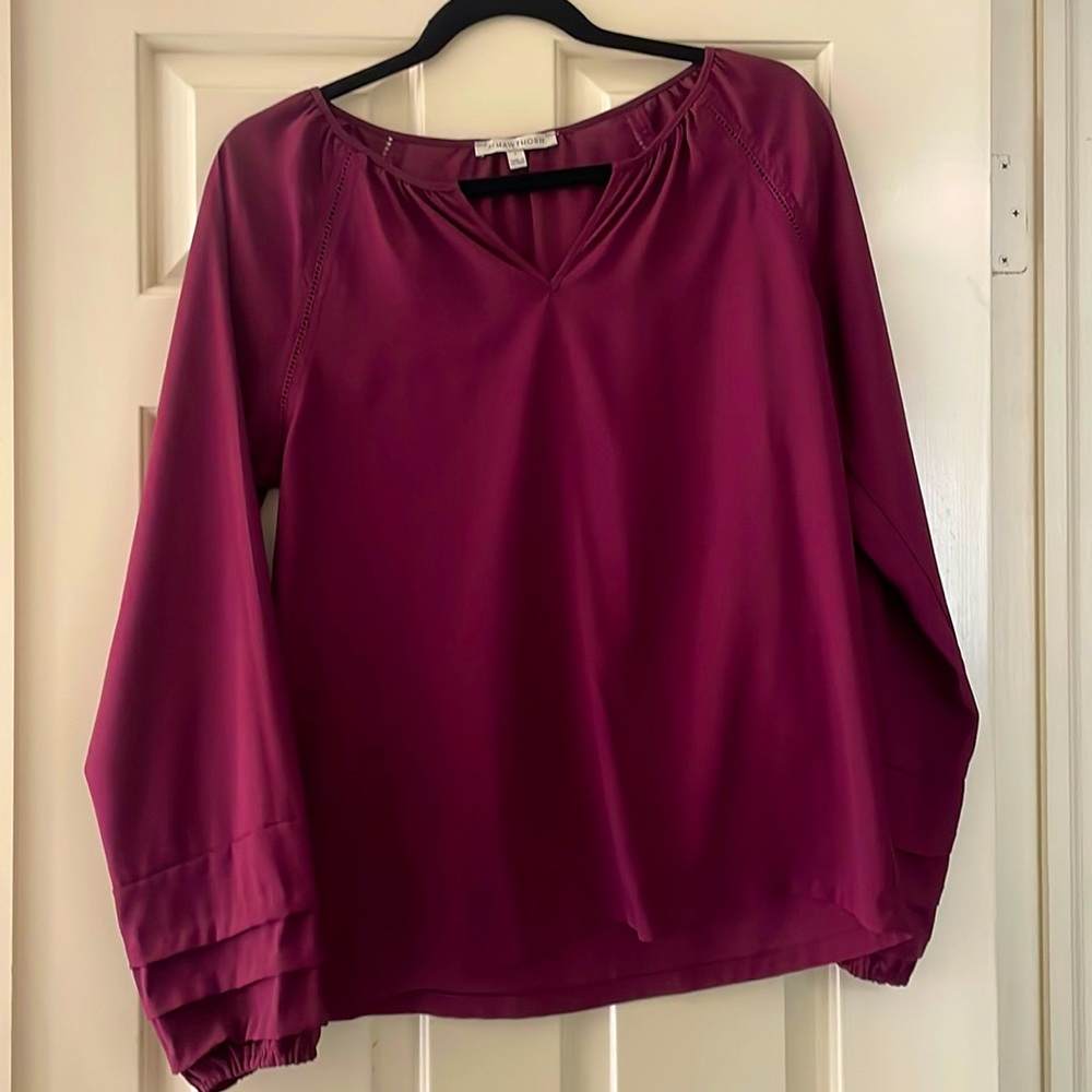 41 Hawthorn Maroon Blouse